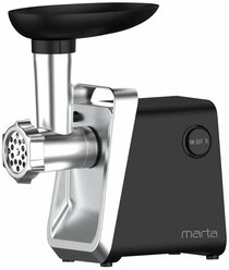 MARTA MT-MG2028D черный/хром мясорубка