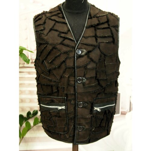 фото Жилет , размер 50, коричневый ип паршков е.в.