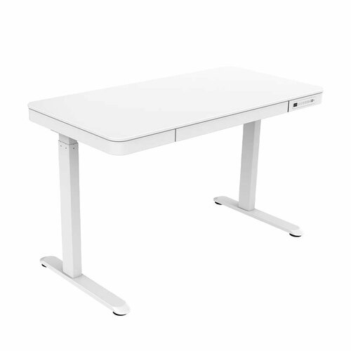 TableSage ET119W-C-FW/Цвет белый, столешница белая/ Стол с электрической регулировкой высоты , столешница в комплекте 1204-604мм