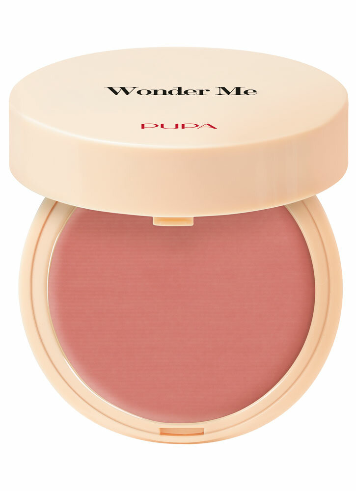 Pupa Румяна для лица Wonder Me Blush, натуральный эффект, с гиалуроновой кислотой, тон №004, Истинная любовь, 4 гр