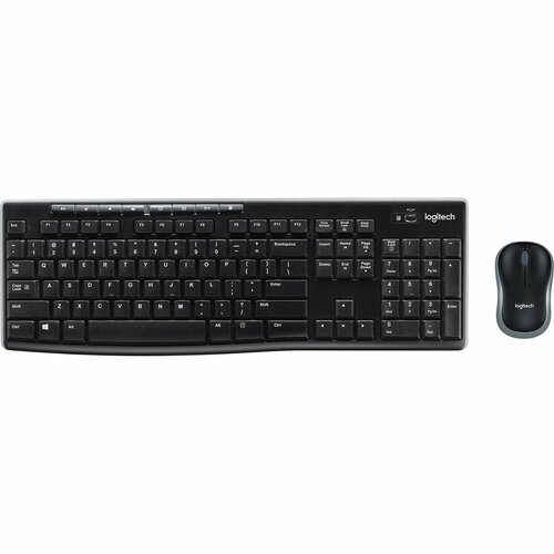 Комплект (клавиатура и мышь) Logitech Wireless Combo MK275, черный, только английская клавиатура для smarttv logitech wireless touch k400 plus black 920 007147