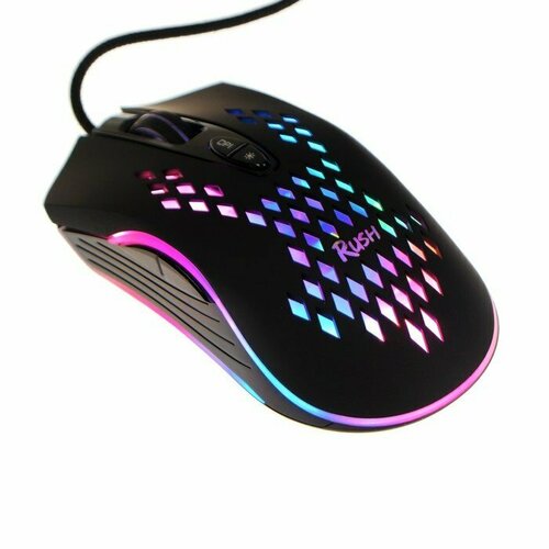Мышь Smartbuy RUSH Incerto игровая проводная подсветка 3200 dpi 7 кнопок USB чёрная комплект из 2 шт 81500₽