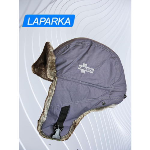 фото Шапка ушанка laparka, размер xl, серый
