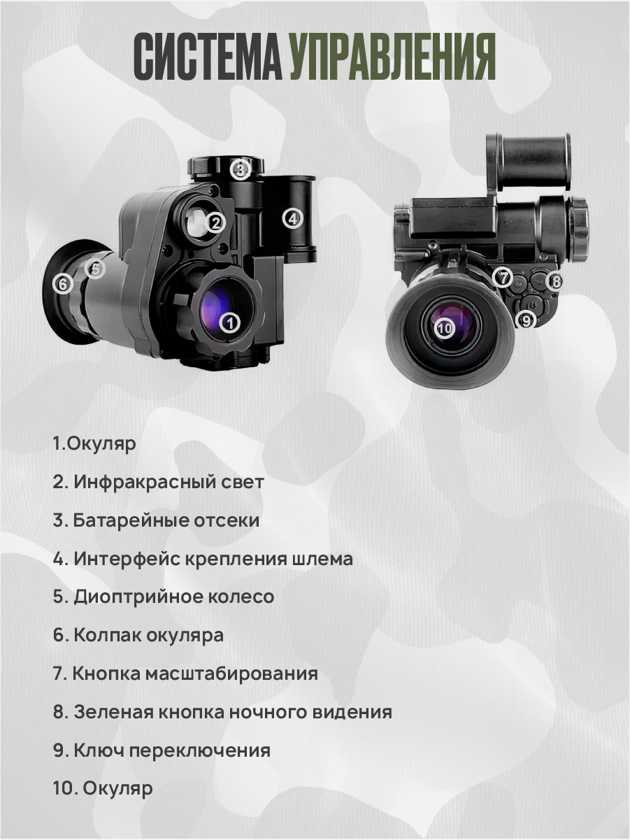 Прибор ночного видения "NVG-10" — фото 8
