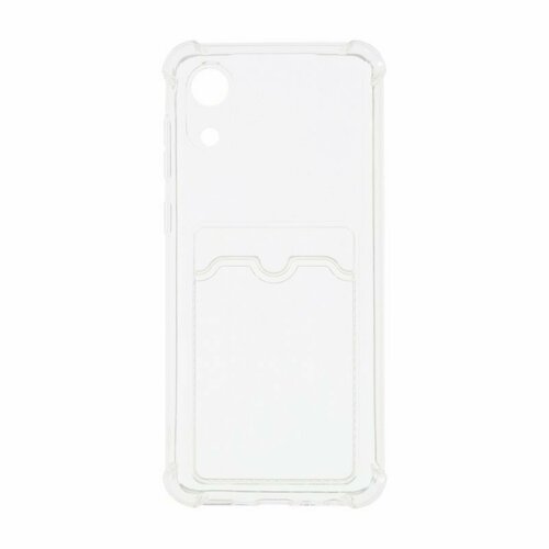 чехол накладка clear case brawl stars эш для samsung galaxy a03 core a032 Силиконовый чехол противоударный для Samsung A032 Galaxy A03 Core (с картхолдером) прозрачный