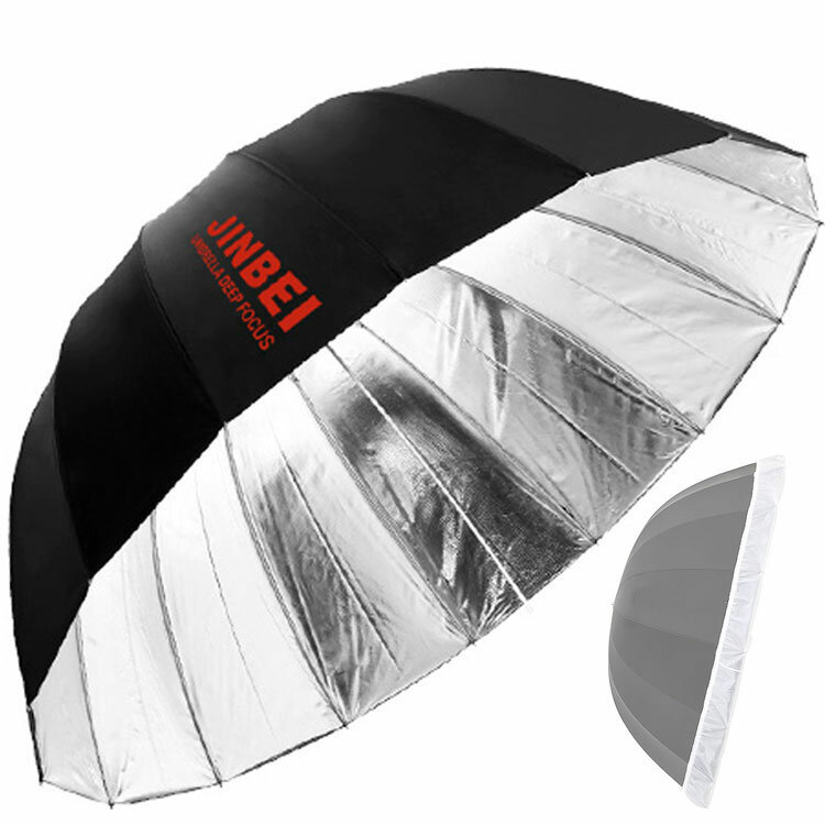фото Фотозонт Jinbei Black-Silver Deep Umbrella 105см + Diffuser