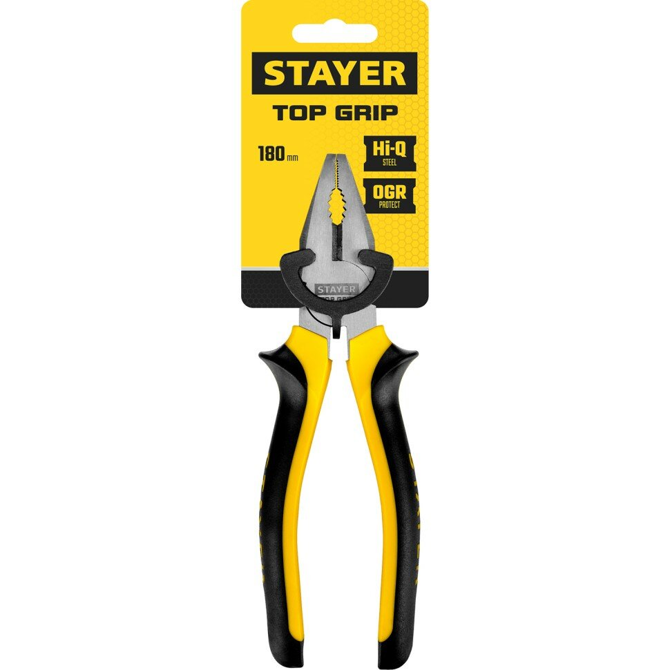 STAYER Плоскогубцы "TOPGrip", 180мм, STAYER ( 2205-1-18_z02 )