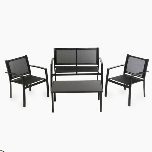 Набор садовой мебели Стол 80 х 50 х 38 см диван 106 x 58 x 84 см 2 кресла 59 x 58 x 84 см 39796₽