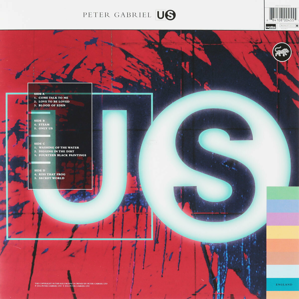 Виниловая пластинка Universal Music Peter Gabriel - Us (2LP)