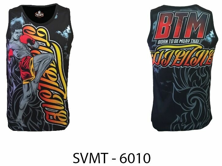 Футболка Born to be Muaythai, размер S, черный — фото 1