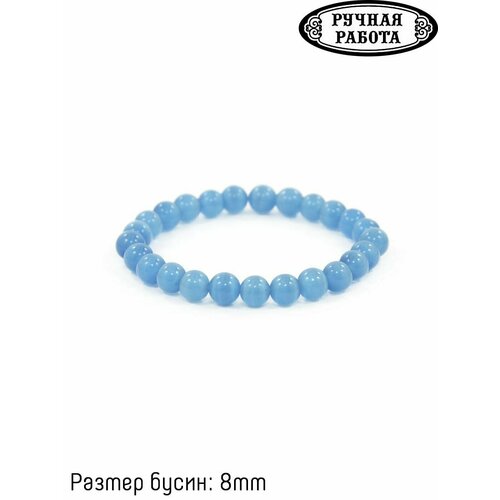 фото Браслет, размер 19 см, голубой нет бренда