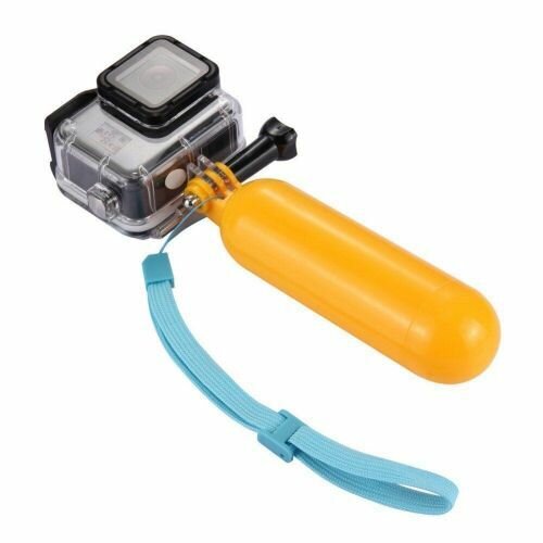 Жёлтая пластиковая рукоятка-поплавок для экшн-камер GoPro, DJI Osmo Action