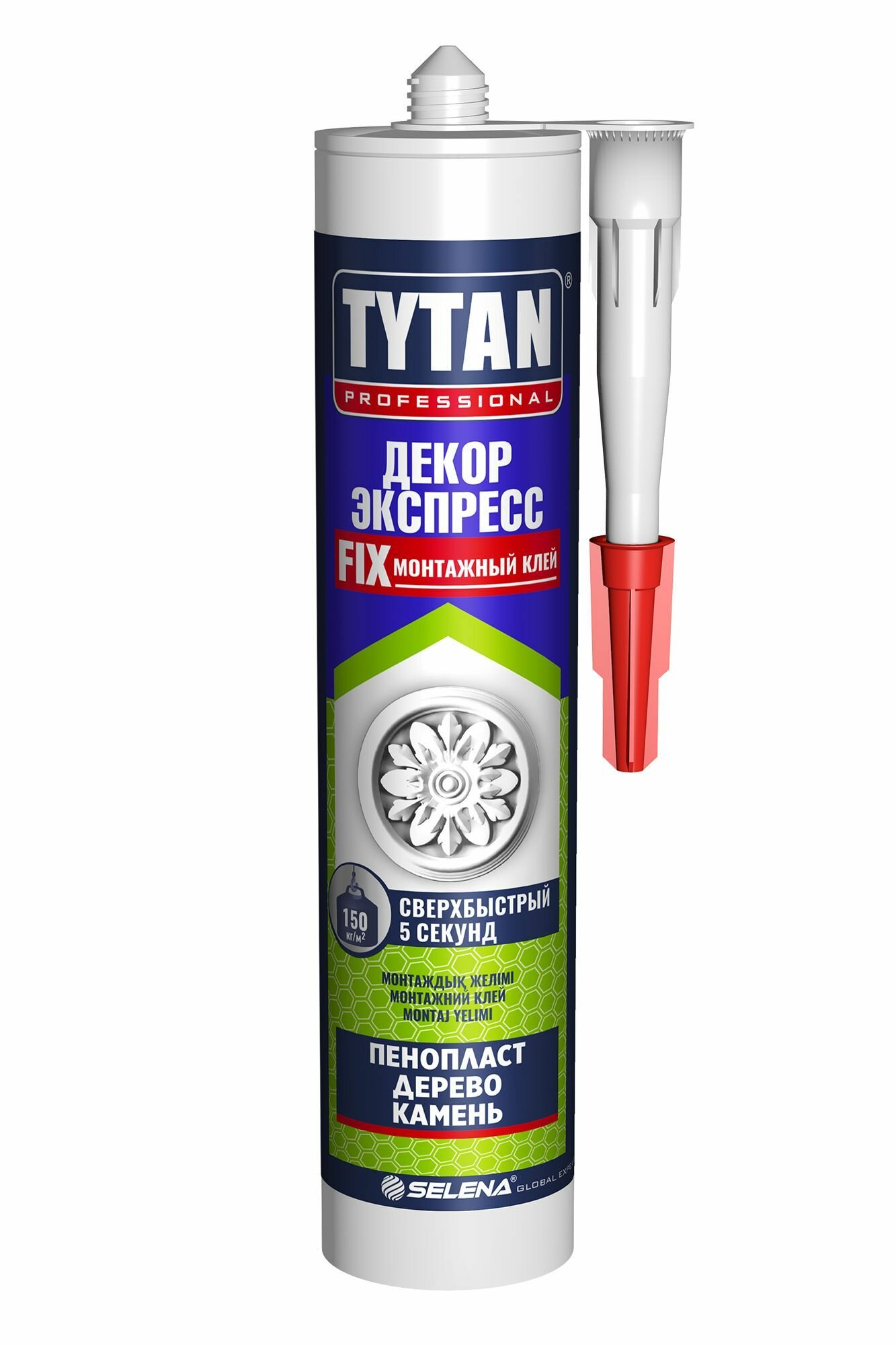 Монтажный клей Tytan Professional Декор Экспресс (пенопласт, дерево, камень) супер-белый 310мл