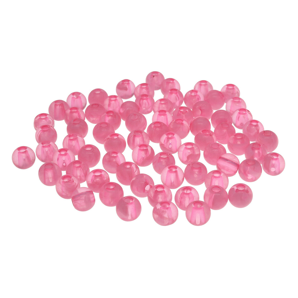 Бусины полупрозрачные 2006 пластик, 6мм, 20гр (170+/-10шт) Astra&Craft (022 розовый)