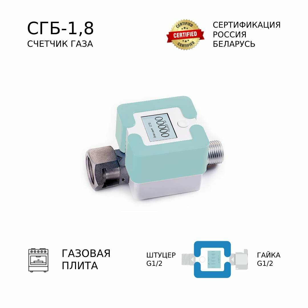 Счетчик газа СГБ-1,8 Г-Ш/мята