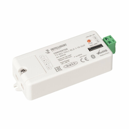 Конвертер TY-802-DALI-BLE-1-10-SUF (230V, 10A, DALI, 0-10V) intelligent arlight конвертер ty 802 dali ble 1 10 suf 230v 10a dali 0 10v 1шт