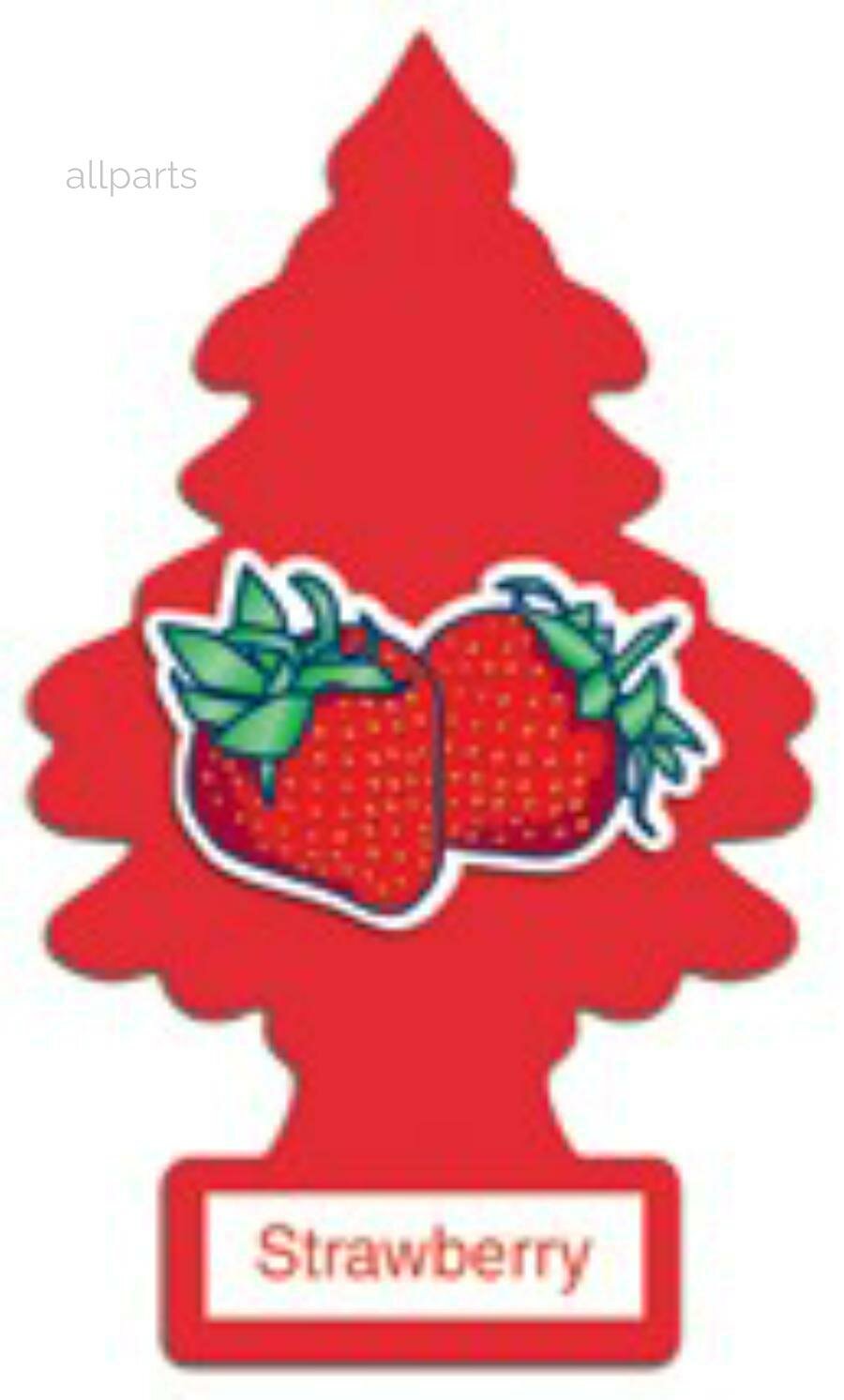 LITTLE TREES U1P 10312 RUSS Ароматизатор Елочка Живая клубника пропитанный пластинка живая клубника Car Freshner U1P 10312 RUSS