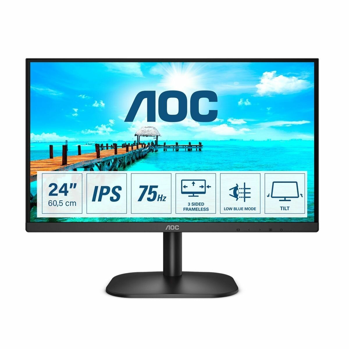 238" Монитор AOC 24B2XDA 1920x1080 75 Гц IPS