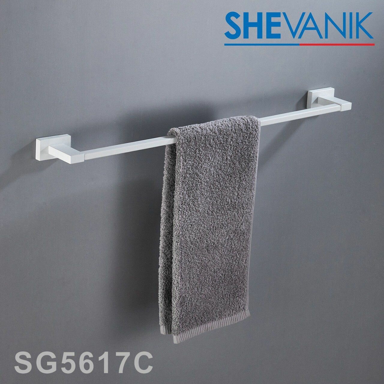 Полотенцедержатель прямой Shevanik SG5617C белый