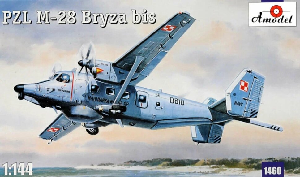 Сборная модель самолета Pzl M-28 Bryza bis (1/144) Amodel 1460