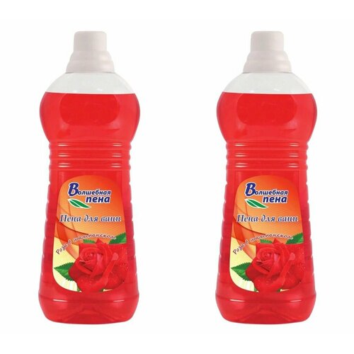 Волшебная пена Для ванн Роза в шампанском, 1000 мл, 2 штуки