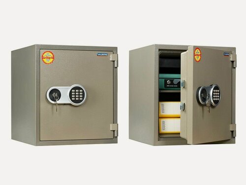 Изображение товара Сейф Valberg FRS-51EL, огнестойкий, электронный и ключевой замки, коричневый