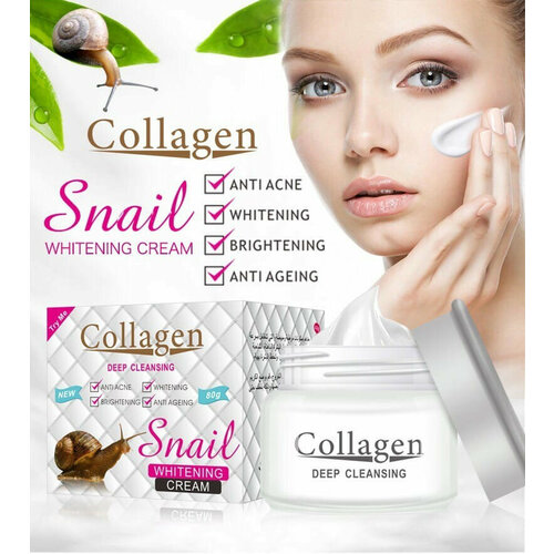 Омолаживающий крем для лица коллаген улитка Collagen Snail