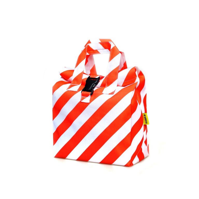 Ланч сумка для обедов женская Красно-белая размер S