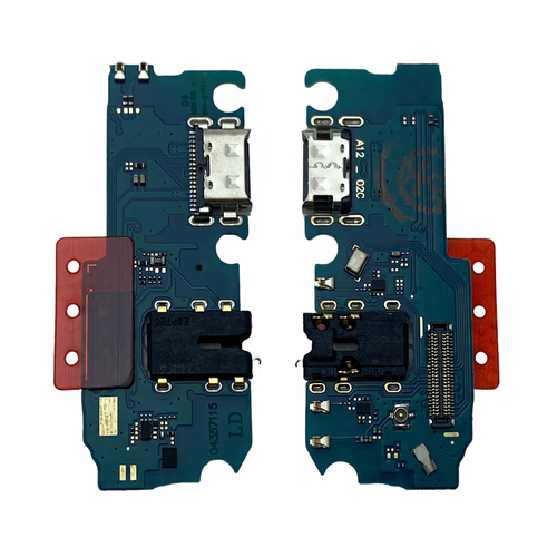 Шлейф/ плата зарядки для Samsung A12/ A12 Nacho/ M12 (A125F/A127F/M127F) (микрофон/ разъем гарнитуры)