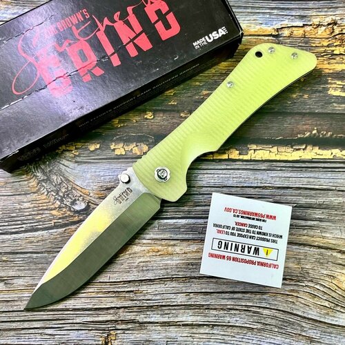 фото Нож складной southern grind sg22198 bad monkey, jade g10 handle нет бренда