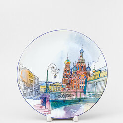 Тарелка декоративная 19.5 см Императорский фарфоровый завод Итальянский мост