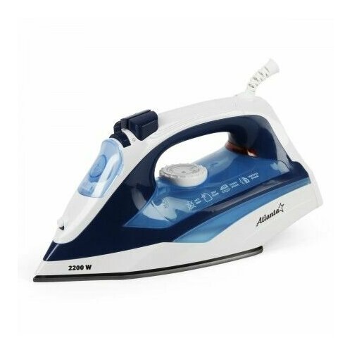 Утюг электрический сине-белый 2200Вт 238000₽