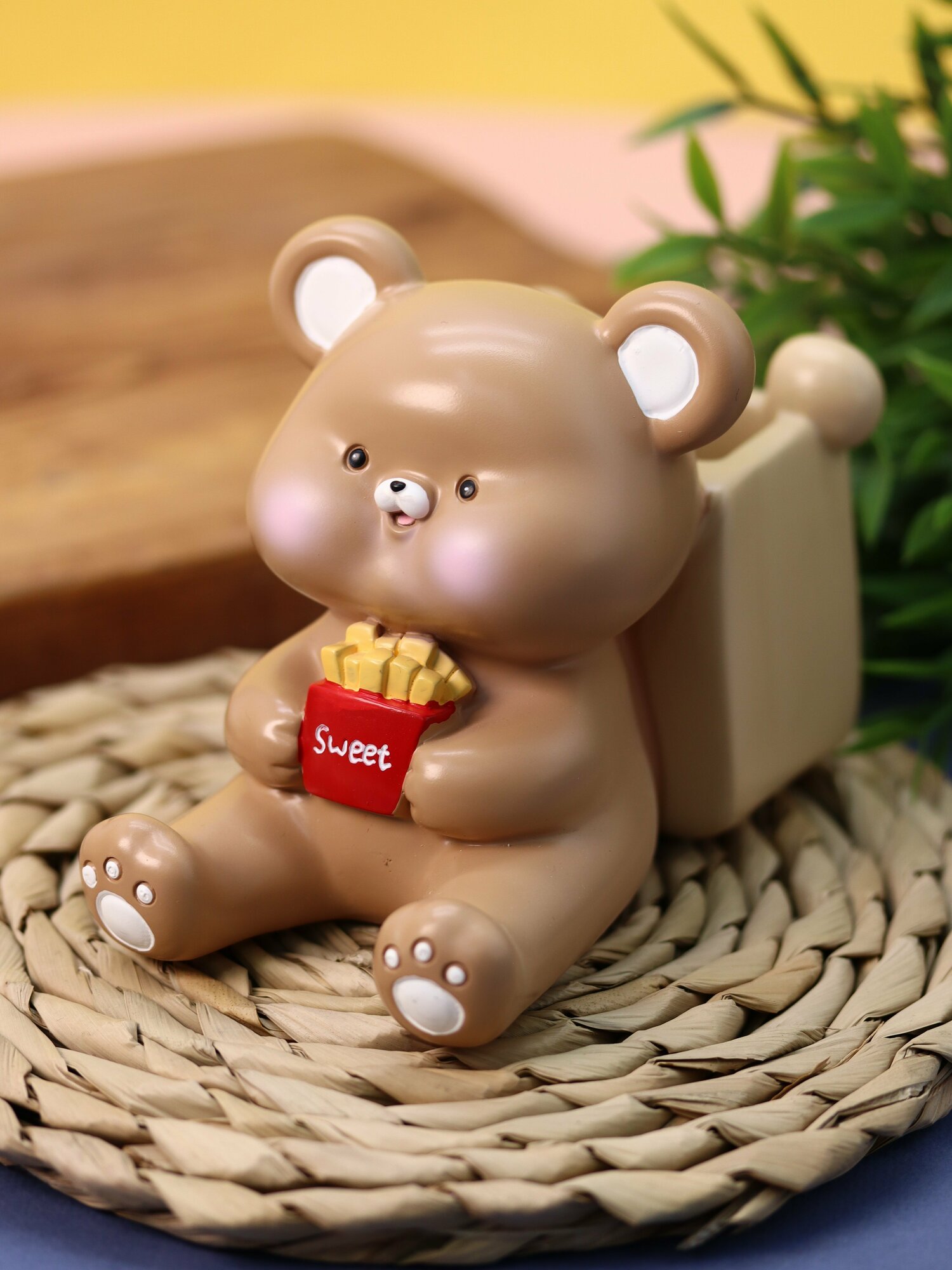 Органайзер настольный подставка для канцелярии Sweet bear brown