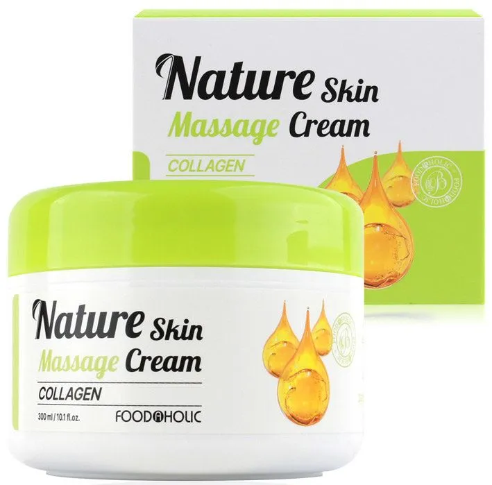 Массажный крем с коллагеном FoodaHolic Nature Skin Massage Cream Collagen, 300 мл