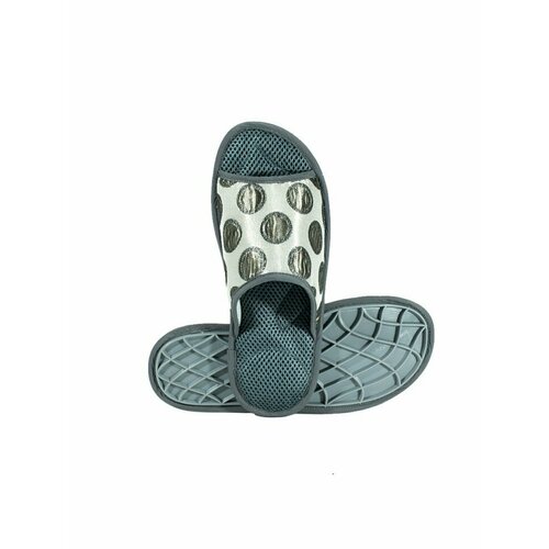 Массажные тапочки Релаксы MT02 с отделкой серые р36 1650₽