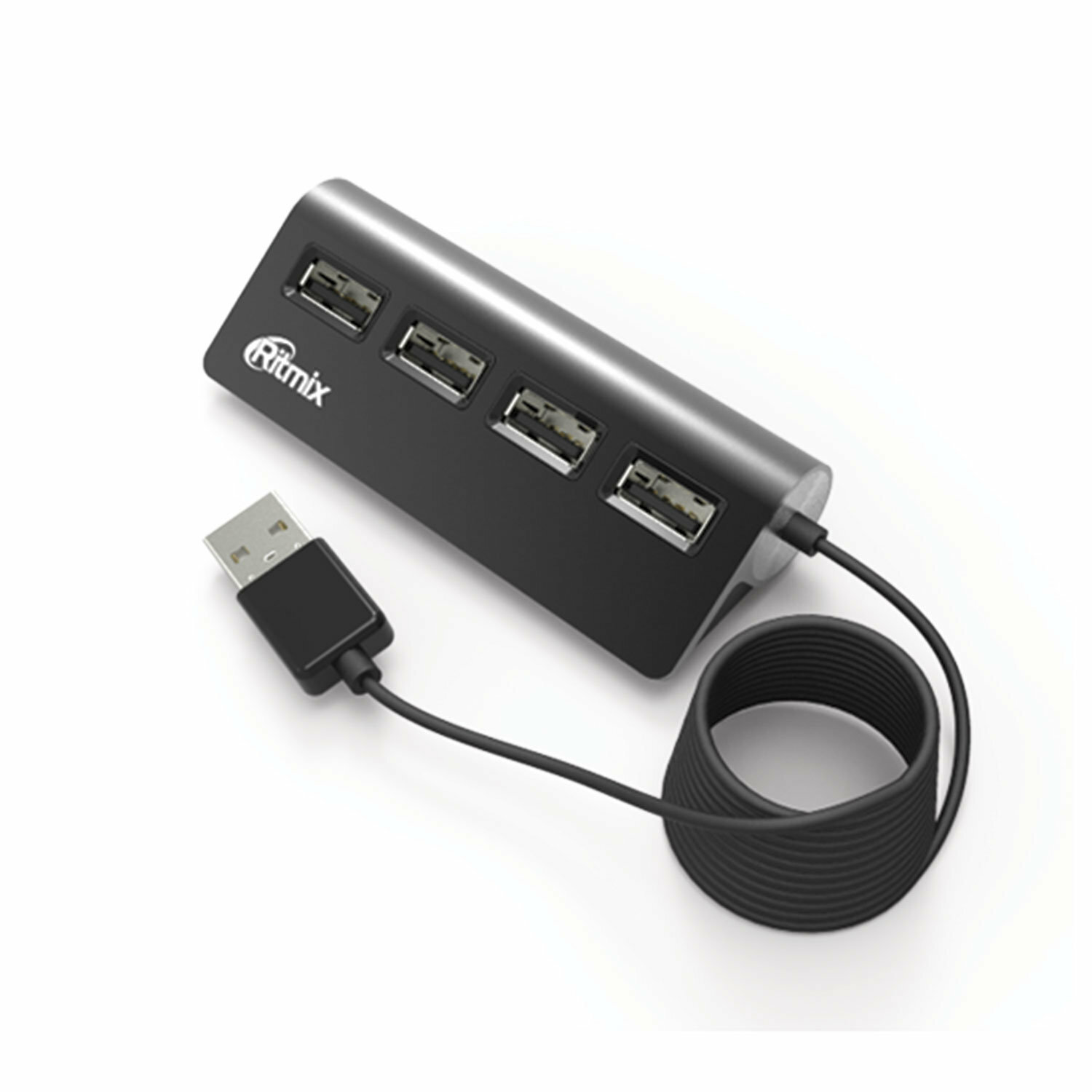 Разветвитель USB Ritmix CR-2400 Black (15118095)