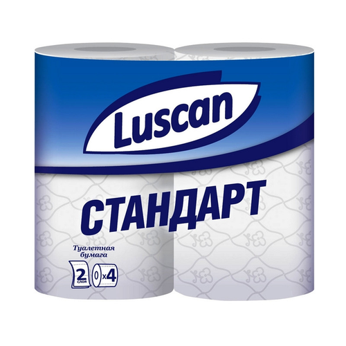 Luscan Бумага туалетная Luscan Standart 2сл бел вторич втул 21,88м 175л 8рул/уп