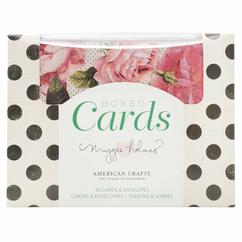 Набор заготовок открыток с конвертами, American Crafts, 40 шт.