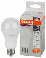 Лампа светодиодная OSRAM LED Value A, 1200лм, 11Вт (замена 125Вт), 6500К (холодный белый свет), Цоколь E27, колба A, 1 шт