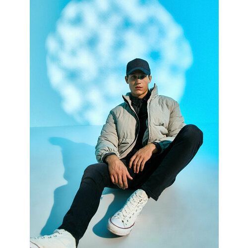 фото Куртка koton, размер m, белый, серый