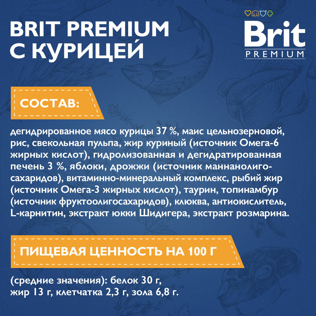 Brit Premium Cat Indoor для взрослых домашних кошек Курица, 2 кг. - фотография № 15