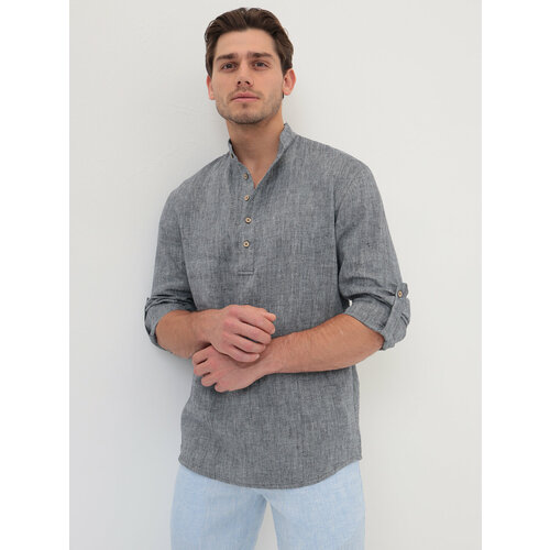 фото Рубашка andllyou, размер 46, серый