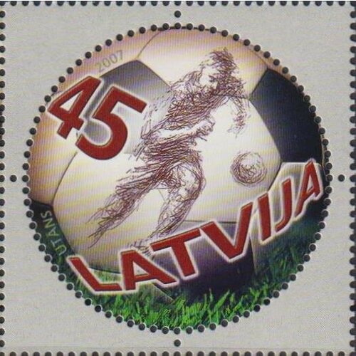 Почтовые марки Латвия 2007г. Футбол Футбол MNH