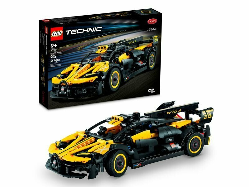 Конструктор Lego Technic 42151 Автомобиль Бугатти Болид, 905 деталей, 9+