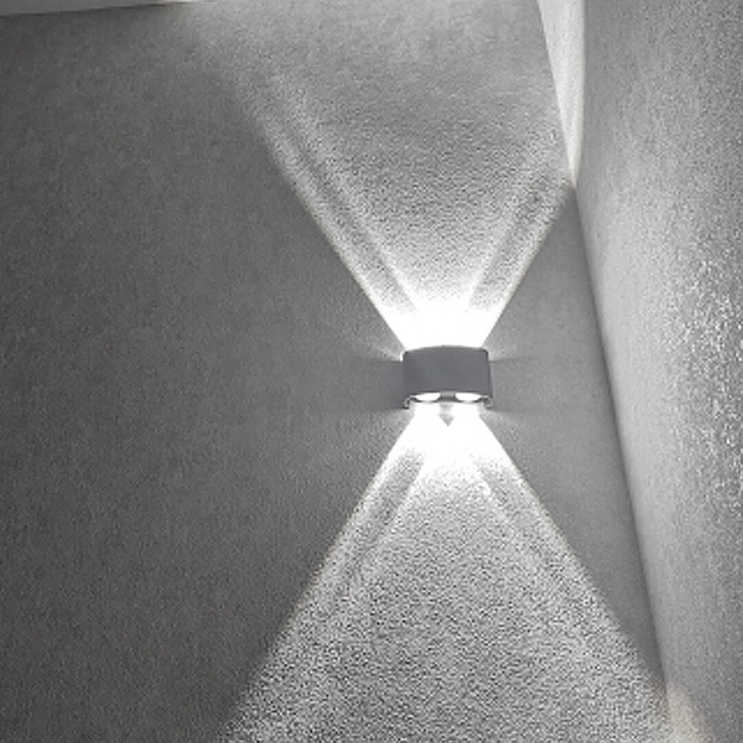 MorningLight Светильник светодиодный LED Настенный светильник бра для дома квартиры Уличный светильник Ночник 4 лампы белый 6500К