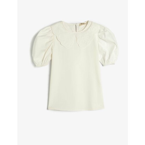 Блуза KOTON, размер 6-7 лет, белый топ koton размер 6 7 лет белый
