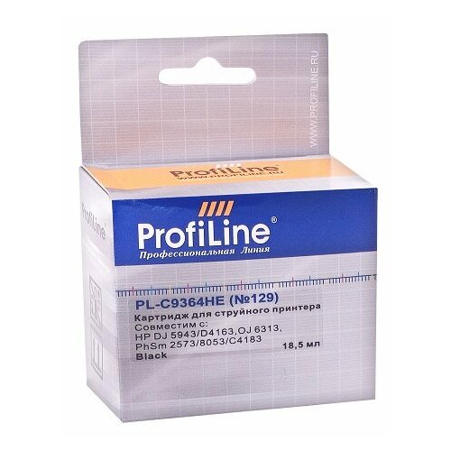 ABC Картридж ProfiLine 129 PL-C9364HE (черный) для HP картридж profiline pl c6614a для hp black черный