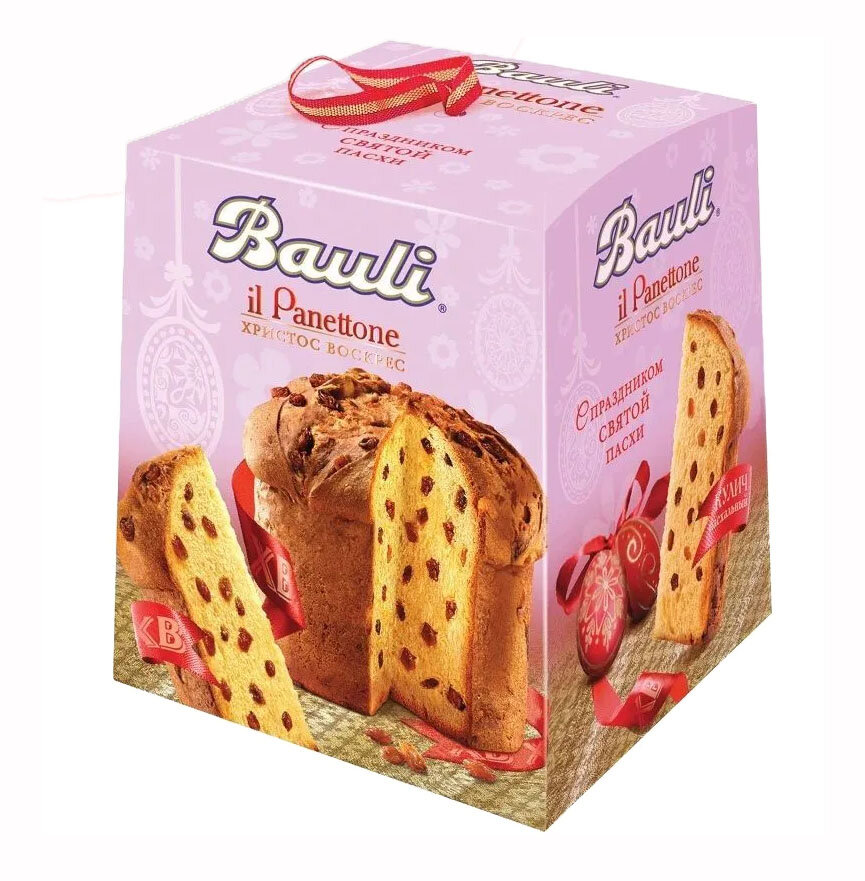 Кулич пасхальный "Bauli" (кекс) "il Panettone", 500 г, Италия