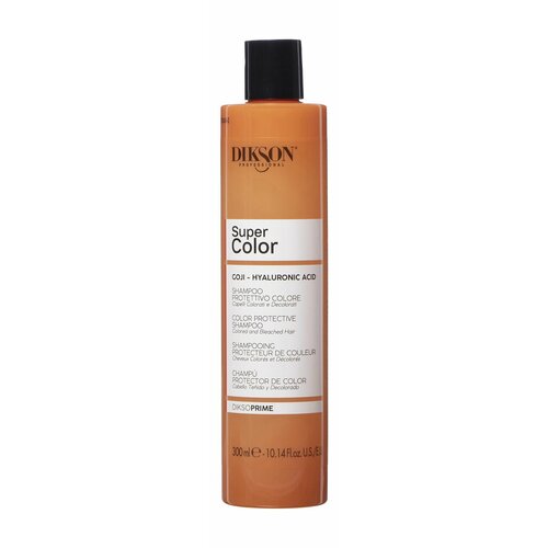 Шампунь для сохранения цвета окрашенных и обесцвеченных волос / 300 мл / Dikson Professional Super Color Protective Shampoo шампунь для окрашенных и обесцвеченных волос super color dikson 300 мл