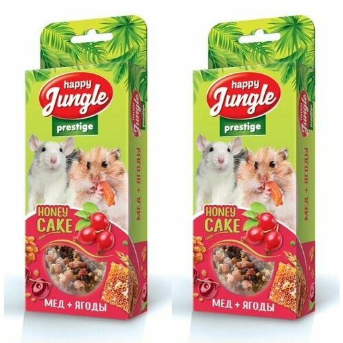 Happy Jungle Лакомство для грызунов Prestige Корзинки мед+ягоды, 3 шт в уп, 2 уп happy jungle лакомство для грызунов prestige корзинки мед ягоды 3 шт в уп 2 уп